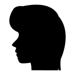 profile head woman human female avatar vector illustration