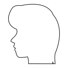 profile head woman human female avatar vector illustration