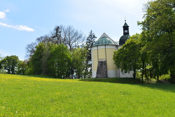 Frauenbergkapelle oberhalb des Klosters Weltenburg in Niederbayern