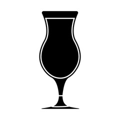 cocktail drink icon over white background. vector illlustration
