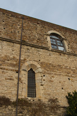 Fototapeta na wymiar A wall of Florence Charterhouse church. Italy.