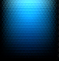 Blue gradient geometric background.