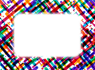 Colorful rectangular background on white.