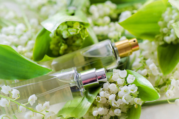 Perfume with lily of the valley aroma