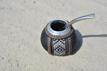 Yerba drink Hot mate in calabash