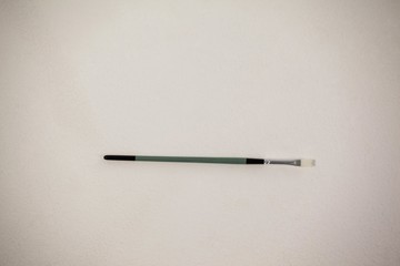Fototapeta premium Round paint brush against white background