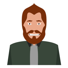 Isolated man portrait