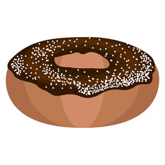 Isolated sweet donut
