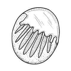 Isolated bakery cookie