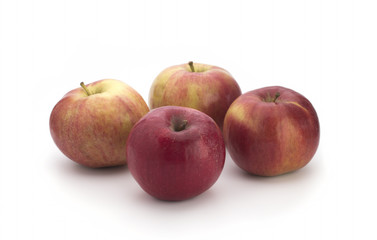 Fresh red apple isolated on white. With clipping path