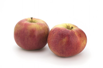 Fresh red apple isolated on white. With clipping path