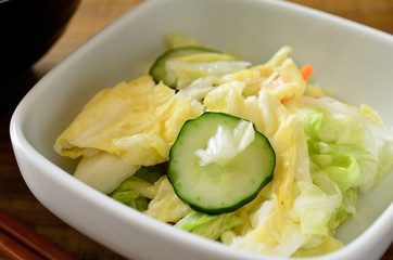 キャベツの浅漬け