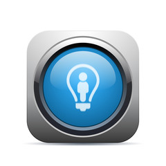 Square Push-Button - Vector