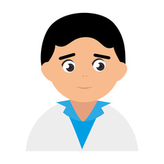 Male doctor avatar character vector illustration design