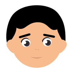young man head avatar vector illustration design