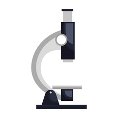 microscope laboratory isolated icon vector illustration design