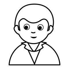 young man avatar character vector illustration design