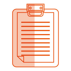 clipboard paper isolated icon vector illustration design
