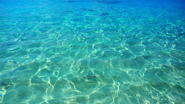 Fototapeta Ocean wave, Texture on water, aqua Background.