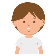 Obraz premium little boy avatar character vector illustration design
