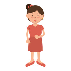 beautiful and young woman character vector illustration design