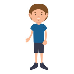 little boy avatar character vector illustration design
