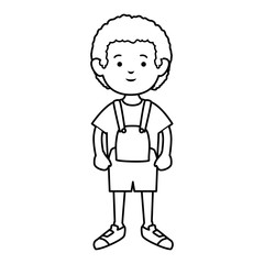 little boy avatar character vector illustration design