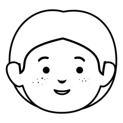 little boy avatar character vector illustration design