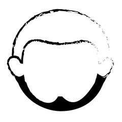 young man avatar character vector illustration design