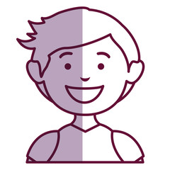 little boy avatar character vector illustration design