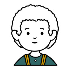little boy avatar character vector illustration design