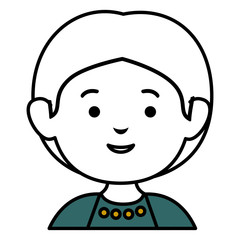 Obraz premium little boy avatar character vector illustration design