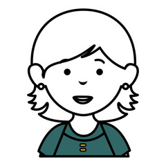 Obraz premium beautiful and young woman character vector illustration design