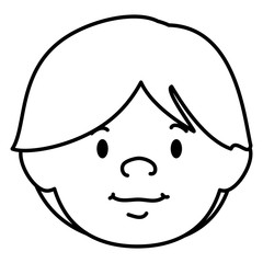 Obraz na płótnie Canvas little boy avatar character vector illustration design