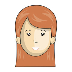 beautiful and young woman character vector illustration design