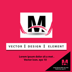 M Letter Logo Design Template