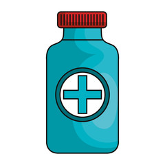 medicine bottle isolated icon vector illustration design