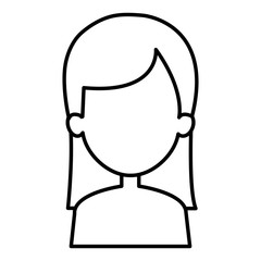 beautiful and young woman shirtless character vector illustration design