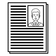 doctor curriculum paper icon vector illustration design