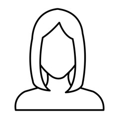 beautiful and young woman shirtless character vector illustration design