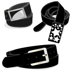 Belt illustration on white
