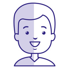 young man avatar character vector illustration design