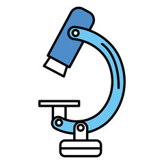 microscope laboratory isolated icon vector illustration design