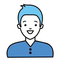Fototapeta premium young man avatar character vector illustration design