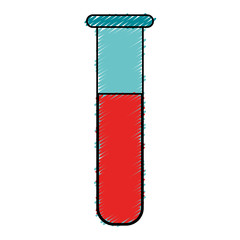 tube test with blood icon vector illustration design