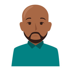 young man avatar character vector illustration design