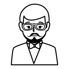 businessman worker isolated icon vector illustration design