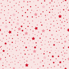 Obraz na płótnie Canvas Seamless red stars on background. Paper, seamless wall-paper, design from an element of red stars