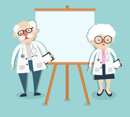 old  doctor on presentation