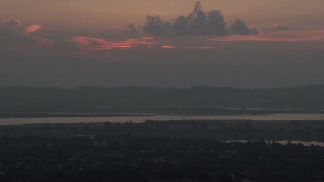 Mandalay, sunset from Mandalay hill